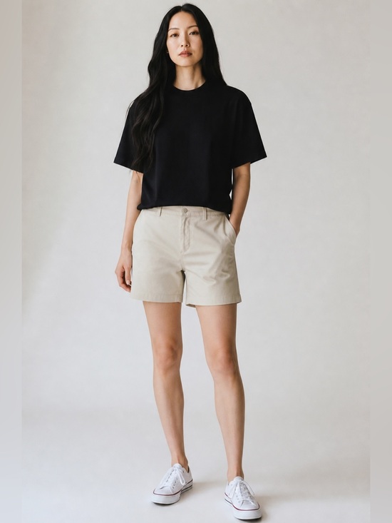 Kenneth Cole Pants - Kenneth Cole Women Cream Cargo Shorts Lightweight Cotton size M
